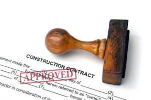 Construction contract - approved