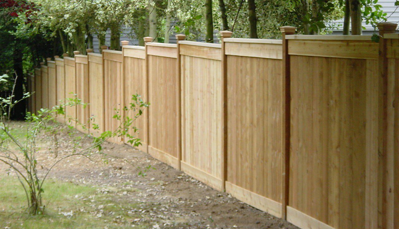 fence being installed in a client backyard in ontario canada